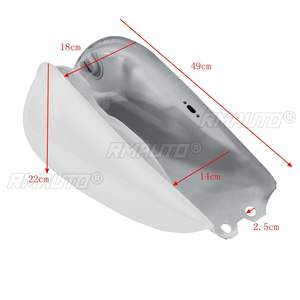 Tanque de Combustible para Motocicleta de 9L/2.4Gal, Tanque de Gasolina de Acero Inoxidable Estilo Cafe Racer para Suzuki GN125 GN250 - Product Image 6