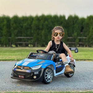 Coche eléctrico para niños de 6V con 2,4G y control remoto móvil, faros LED, puertas dobles, música/USB/MP3, arranque lento/parada - Product Image 6