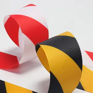 Safety Warning Tape Double Sides Sublimation Printed Safety Barrier Webbing Warning Tape For Isolation Belt
