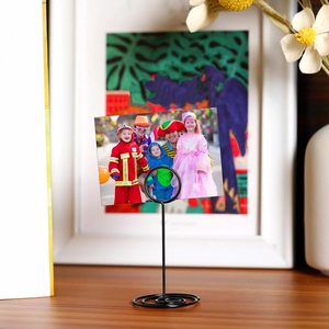 Porte-numéro de table de 3,35 pouces, porte-carte de placement, porte-photo, porte-menu, clips pour photos et noms, support pour cartes mémo pour réceptions de mariage et anniversaires - Product Image 5