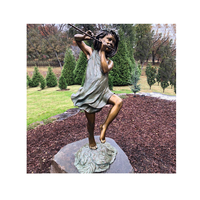 Statue de scène de grande taille en bronze, représentant des enfants jouant, avec taille personnalisée