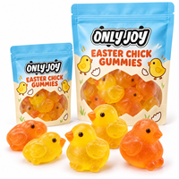 Bonbons gélifiés en forme de poussin de Pâques en petits paquets pour la vente en gros