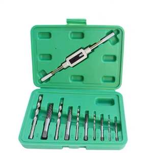 Hasarlı musluk borusu musluk tamir kolu 11 adet kırık paslı vidalı cıvata Extractor seti çizgili damızlık sökücü rayba ile anahtarı - Product Image 6