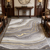 Tapis de grande taille, esthétique chinoise, antidérapant, en peluche, durable, moderne, classique, pour chambre à coucher, usage quotidien à la maison