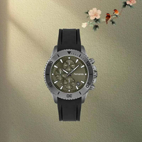 Nouvelle montre originale authentique pour homme, lumineuse, élégante, chronographe, bracelet en acier/caoutchouc, cadran à six aiguilles, montre à quartz tendance
