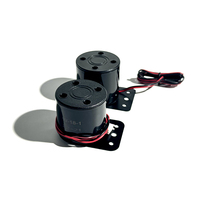 Sirène d'alarme active piézoélectrique SWT 12V DC 105dB à forte sonorité avec support de montage et câble pré-câblé pour système d'alarme de sécurité