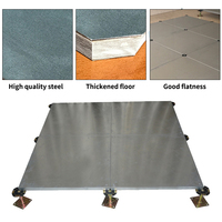 Plancher surélevé modulaire en sulfate de calcium antistatique avec socle de support