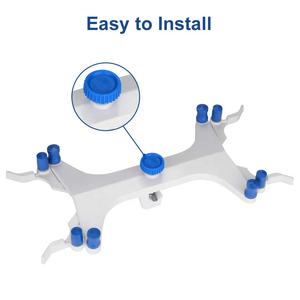 <span class=keywords><strong>Pinza</strong></span> de <span class=keywords><strong>laboratorio</strong></span> HAIJU LAB de aluminio con doble bureta, estilo <span class=keywords><strong>mariposa</strong></span>, con resorte, blanca, multifunción, accesorio de <span class=keywords><strong>laboratorio</strong></span> - Product Image 3