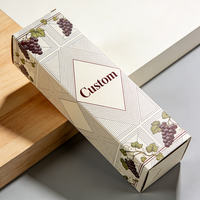 Caja de Regalo para Vino, Autoarmable, Corrugada, Personalizada, con Laminado Mate Impermeable y Ecológico TongKun, Troqueles y Logotipo Personalizado