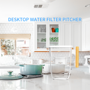 Bàn nhà sử dụng tay cầm bằng gỗ mềm nước kiềm + sợi carbon lọc nước Jug bình lọc máy tính để bàn lọc nước Jar - Product Image 4