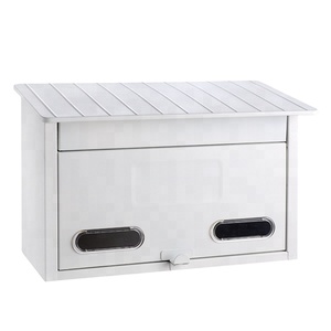 Boîte aux lettres murale en métal d'extérieur classique avec serrure de fenêtres en acrylique pour <span class=keywords><strong>la</strong></span> livraison de colis de <span class=keywords><strong>poste</strong></span> et de bureau de jardin d'appartement - Product Image 2
