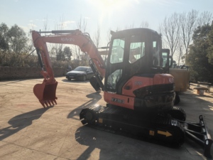 Excavatrices Kubota KX163 d'occasion de haute qualité, certifiées CE, excavatrices hydrauliques sur chenilles de 6 tonnes d'occasion avec accessoire de pouce - Product Image 5