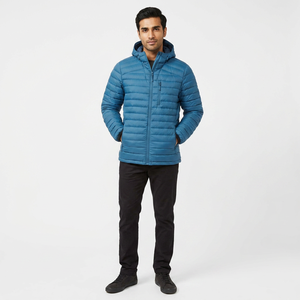 Chaqueta de lona acolchada para hombre, de alta calidad, muy vendida, cómoda para invierno, esquí y ciudad, con cuello alto, color sólido personalizado - Product Image 1