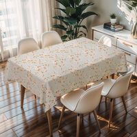 Nappe rectangulaire en PVC estampée or RNPT, élégante housse de table pour banquet de mariage