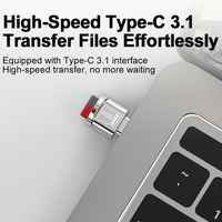 Lecteur de carte USB 3.1 Type-C TF OTG haute vitesse 5 Gbps, mini lecteur de carte SD externe pour téléphones Samsung, drones DJI, caméras d'action
