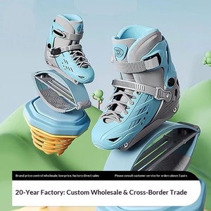 Chaussures de saut élastiques TPUTPUPA pour enfants et adultes, filles et garçons, chaussures de fitness rebondissantes, patinage à roulettes, saut, chaussures kangourou à double usage - Product Image 2
