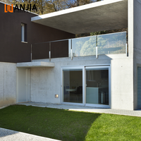 Portes coulissantes modernes en PVC à grands panneaux de verre, insonorisées, pour villa, balcon et patio – Offre spéciale