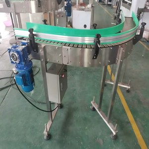 Usine de machines Guangzhuo propose directement une bande transporteuse électrique automatique en acier inoxydable 304 de 82 cm de large pour les bouteilles, le bois et les aliments - Product Image 3