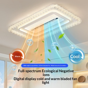 Ventilador de Techo Moderno y Sencillo con Luz Fría y Cálida, Sin Aspas, Modelo 2026, para Dormitorio, Comedor, Purificador de Aire, Silencioso, para Sala de Estar - Product Image 2