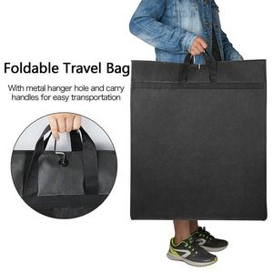 Housse de vêtement respirante noire pour robe et costume, idéale pour le voyage et le rangement, avec soufflet de maintien - Product Image 6