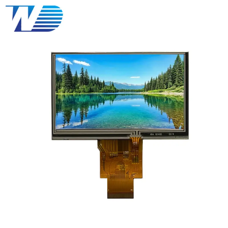 WD 480x272 4 인치 터치 스크린 LCD 디스플레이 고휘도 TFT LCD 모듈
