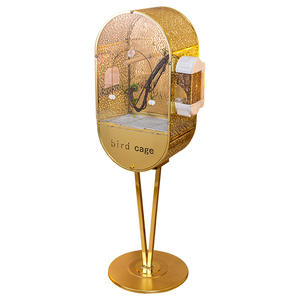 Xuan Feng grande Villa décoration de la maison <span class=keywords><strong>Cage</strong></span> à oiseaux transfrontalière Villa perroquet <span class=keywords><strong>Cage</strong></span> bouton fermeture acrylique oiseau paysage <span class=keywords><strong>Cage</strong></span> - Product Image 5