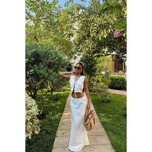 ชุดทีมสตีลลанаสีขาวสำหรับผู้หญิง - Product Image 2