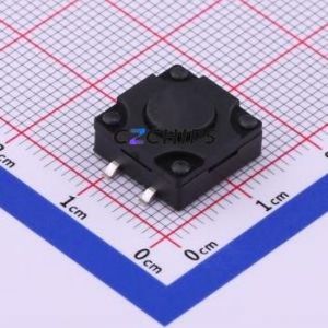TS-1011S-A5B3-D2 Tactile Switch SMD-4P,12x12mm Switch Single Pole Single Throw Round Button 2.5N Vertical Mount - Product Image 1