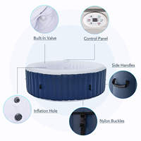 Bain à remous gonflable Spa Drop Stitch Spa rond extérieur gonflable portable Bains à remous Spa