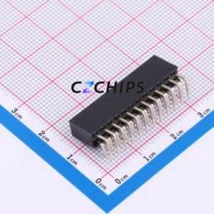 XDM254-2-12-W-8.5-G0 Pin Socket Bent Lead Through Hole,P=2.54mm Connector 2x12P 2.54mm Square Hole Right Angle Insert - Product Image 2