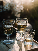 Ensemble de verres à dégustation Versailles en gros, fournitures d'usine, verres à jus de fruits, thé au lait, boissons, sans plomb, à pied