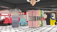 Équipement de terrain de jeu interactif commercial pour enfants en intérieur personnalisé avec piste de karting, piscine à balles, toboggans, trampoline