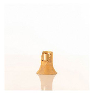 Bisect Minimalist Wood and Metal <b>Tea</b> Light Holdern Sliced Top Candle Sculptural Accent Piece - Product Image 6