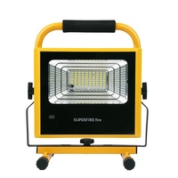 Projecteur de jardin mobile étanche IP54 en alliage d'aluminium certifié CE Ra80 8000K avec télécommande et recharge, durée de vie 50000 heures 850