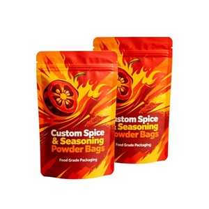 Sachets refermables personnalisés en Mylar de qualité alimentaire pour poudre de piment et épices 100g – Fabrication OEM - Product Image 1