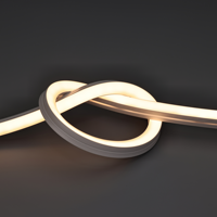 Bandes LED en silicone LETARON professionnelles 10x10mm à émission latérale carrée, PCB 10mm flexible et découpable, CRI 90 élevé, contrôle tactile