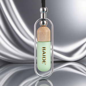 Botella de Perfume de Vidrio Vacía de 7ml al por Mayor, Botella Difusora para Colgar en el Auto con Tapa de Madera, en Stock - Product Image 5