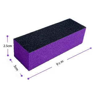 USA Free Shipping 500Pcs/Carton Professional 3Sides Sanding Block 3 Ways Nail Buffer Block For Manicure