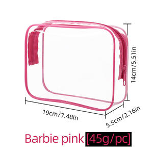 Bolsas de Maquillaje Transparentes para Viaje, Aprobadas por la TSA, Reutilizables, con Cierre de Cremallera de PVC, Impermeables, Organizador de Cosméticos, 2026 - Product Image 3