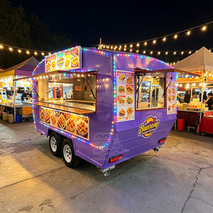 Outdoor Restaurant Camper Food Trailer Double Axle <b>Small</b> Food Trailer Food Container Trailer - Product Image 5