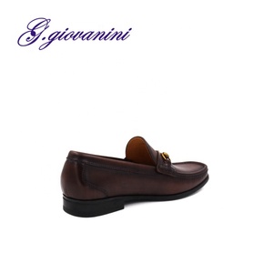 Giovanini BLACK Mocassini da Uomo in Pelle con Fibbia Dorata, Scarpe Casual Slip-on in Pelle Bovina con Finitura Spazzolata, Mocassini da Guida - Product Image 5