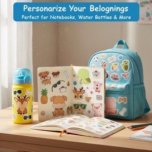 Pegatinas personalizadas impermeables y adorables: pegatinas de papelería de estilo japonés con temática animal y etiquetas decorativas. - Product Image 5