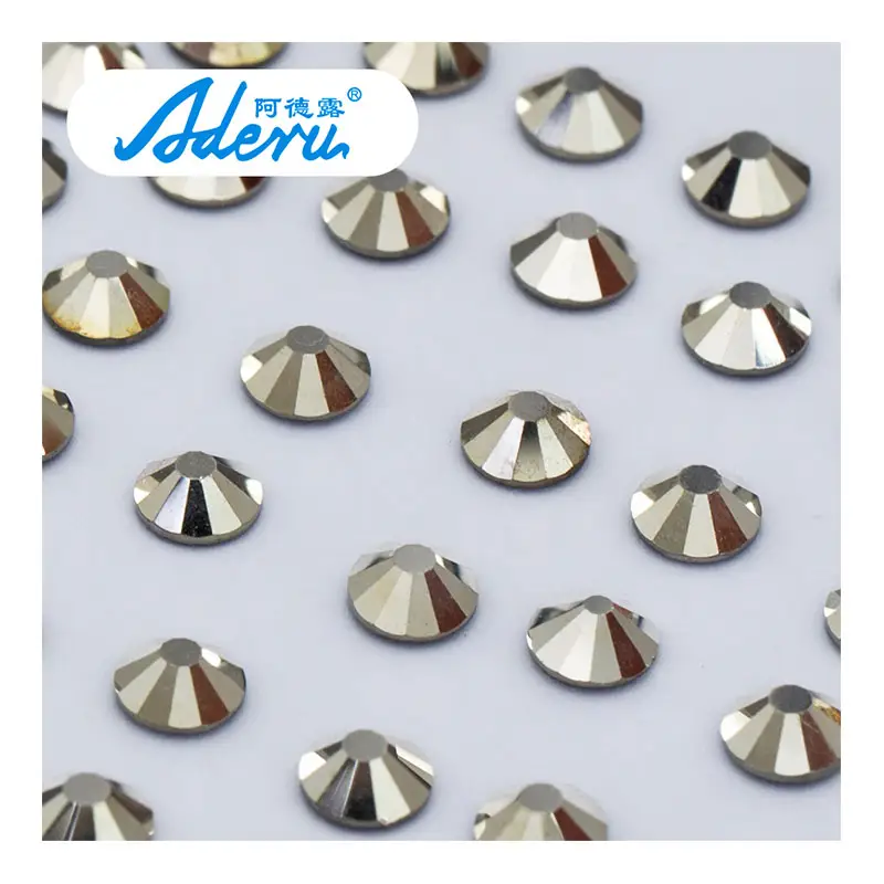 Aderu Glitter Decorative Nail Art DIY Fashion Crystal Diamond Design Wholesale Loose Flat Back Hot Fixed Stone