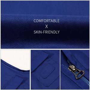 Custom Logo Multiple Pockets Summer Breathable Anti-Pilling Sleeveless <b>Plus</b> <b>Size</b> Mens Work Cargo Vest - Product Image 3