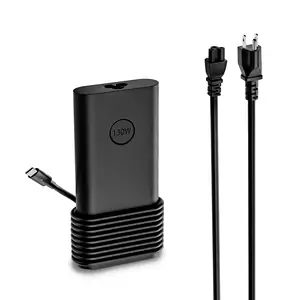 USB C Notebook PD Cargador 90W 130W 20V 6.5A Tipo C Adaptador de corriente Adaptador de cargador de Computadora Portátil para Dell Hp Lenovo Asus Acer Samsung