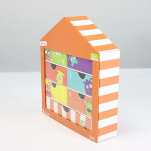 Boîte personnalisée unique en forme <span class=keywords><strong>de</strong></span> <span class=keywords><strong>maison</strong></span> avec <span class=keywords><strong>calendrier</strong></span> <span class=keywords><strong>de</strong></span> <span class=keywords><strong>l</strong></span>'<span class=keywords><strong>avent</strong></span> Tiroir cadeau en papier au design gaufré pour Noë<span class=keywords><strong>l</strong></span> Boîte surprise aveugle pour Halloween - Product Image 3