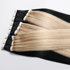 All'ingrosso nastro grezzo allineato con nastro vergine extension per capelli senza soluzione di continuità invisibile trama lungo nastro vietnamita in trame osso dritto - Product Image 6