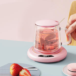 Posavasos de temperatura constante inteligente <span class=keywords><strong>USB</strong></span> de registro personalizado, 3 Ajustes de temperatura, almohadilla calefactora de agua para té de la leche de oficina, calentador de <span class=keywords><strong>taza</strong></span> - Product Image 2