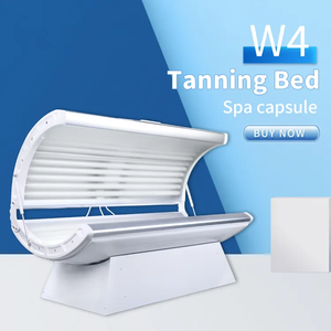 Cama Solar Cosmedico UVB W4 de 24 Pulgadas para Bronceado de Cuerpo Completo, con Toldo, para Uso Comercial y Doméstico, 1 Año de Garantía, AC220V/110V - Product Image 1