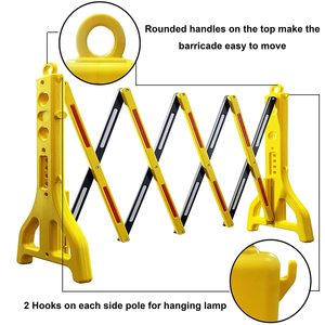 Barrières de sécurité routière rétractables en plastique pour le contrôle des foules, remplissables d'eau, vente en gros d'usine - Product Image 5